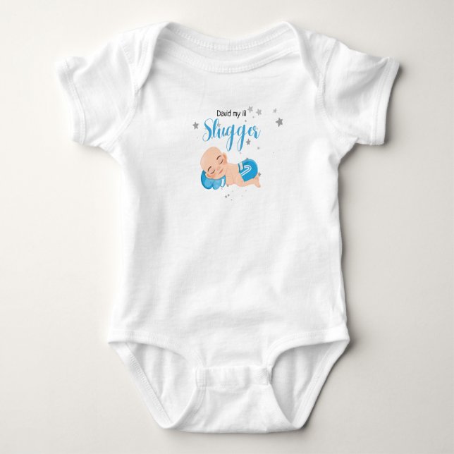 David mon petit lanceur body t-shirt (Devant)