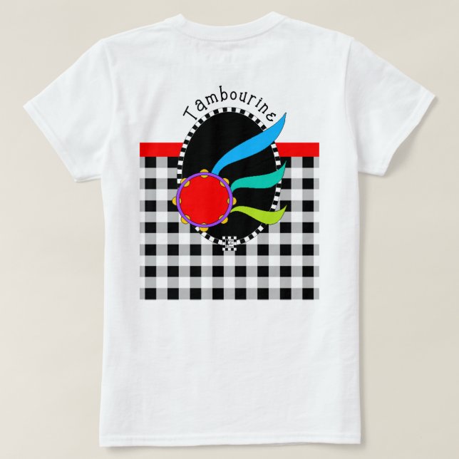Davidic Dancer avec Tambourine T-Shirt (Design dos)