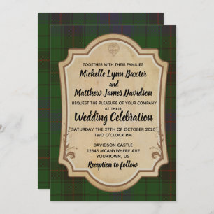 Davidson Tartan Faire-part de mariage