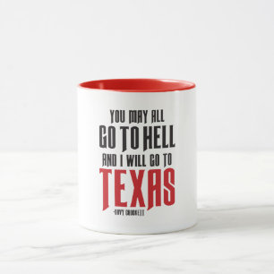 Davy Crockett Cite Texas Coffee Mug