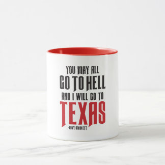 Davy Crockett Cite Texas Coffee Mug