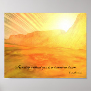 Dawn Rings Personnalisé Emily Dickinson Affiche de