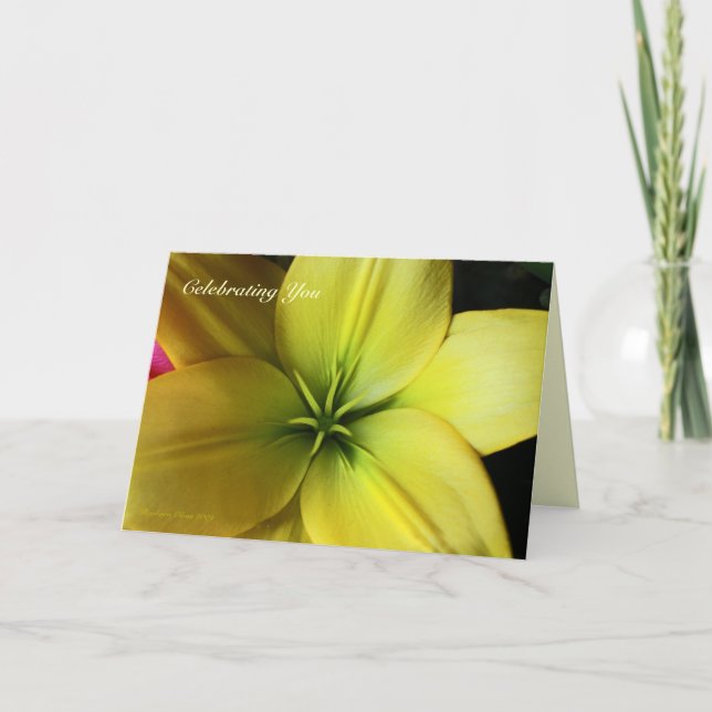 Day Lily : Carte d'anniversaire pour de bons amis— (Devant)