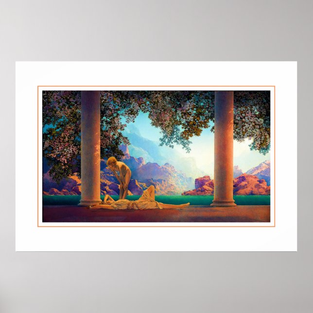 DAYBREAK Maxfield Parrish 1922 ... 2022 Poster (Devant)