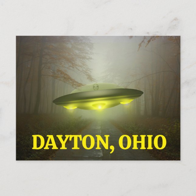 DAYTON, OHIO SPACESHIP UFO Carte postale (Devant)