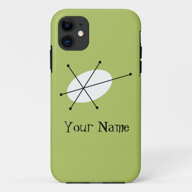 Dazzle Green 'Nom' coque iphone vertical (Dos)