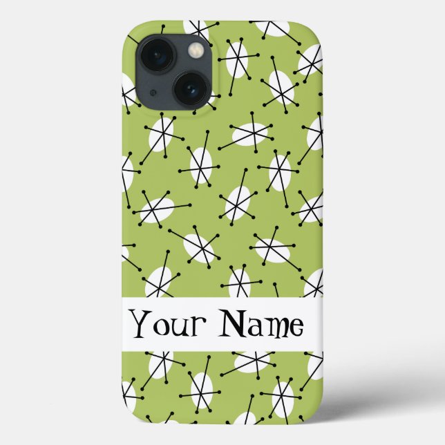 Dazzle Multi Green 'Name' iPad mini coque (Verso)