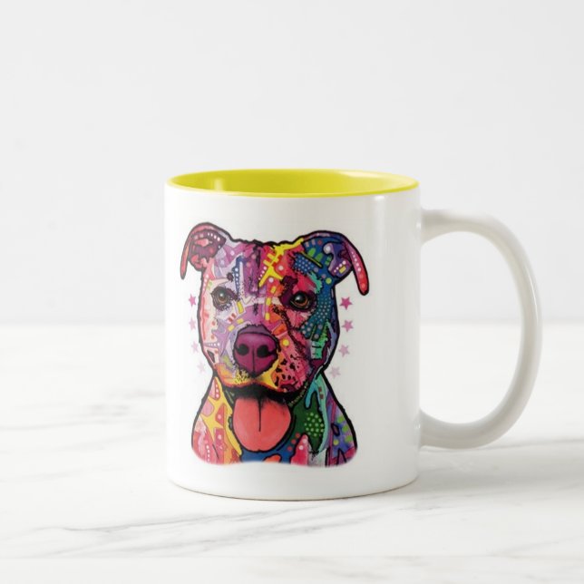 Dazzle Pitbull Mug (Droit)