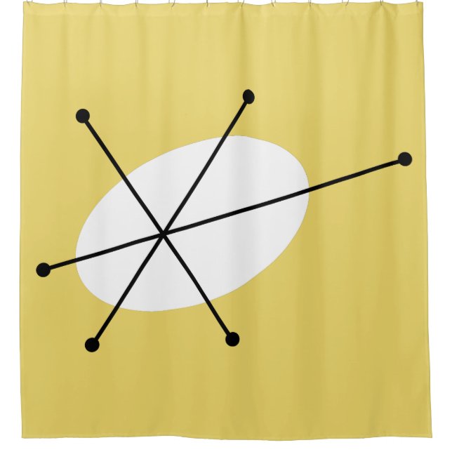 Dazzle rideau de douche jaune (Devant)