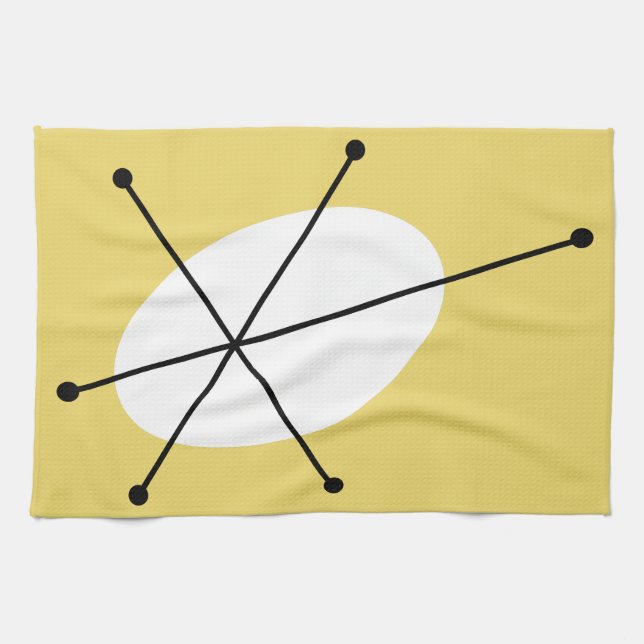 Dazzle Serviette de cuisine jaune (Horizontal)