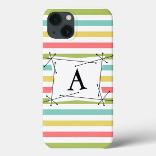 Dazzle Stripe Classic "Monogram" iPad Mini coque