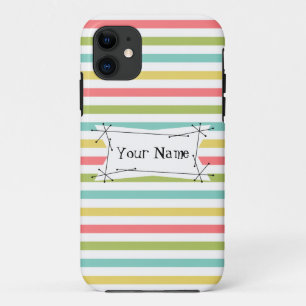 Dazzle Stripe Name Classic iPhone 5 coque vertical