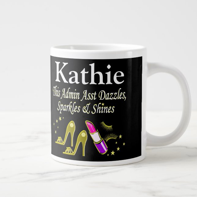 DAZZLING ADMIN ASST GOLD CUSTOMISÉ MUG (Droite)