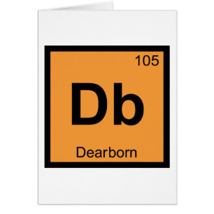 Db - Dearborn Michigan Chimie Tableau Périodique