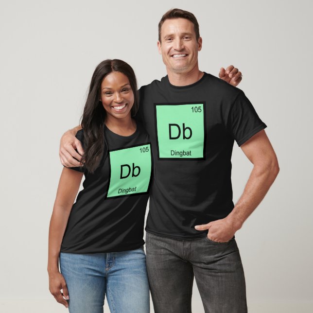 Db - Symbole d'élément de chimie Dingbat T-shirt d (Unisexe)