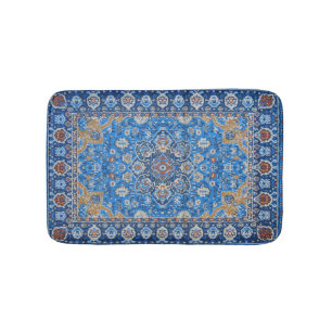 De Bain Antique Oriental Bleu Turc Tapis Perse