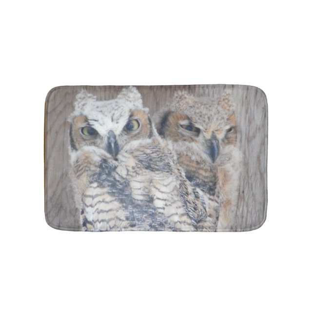 De Bain Grand Chaussure Owlettes Sol Mat, Tapis Décor Mais (Devant)