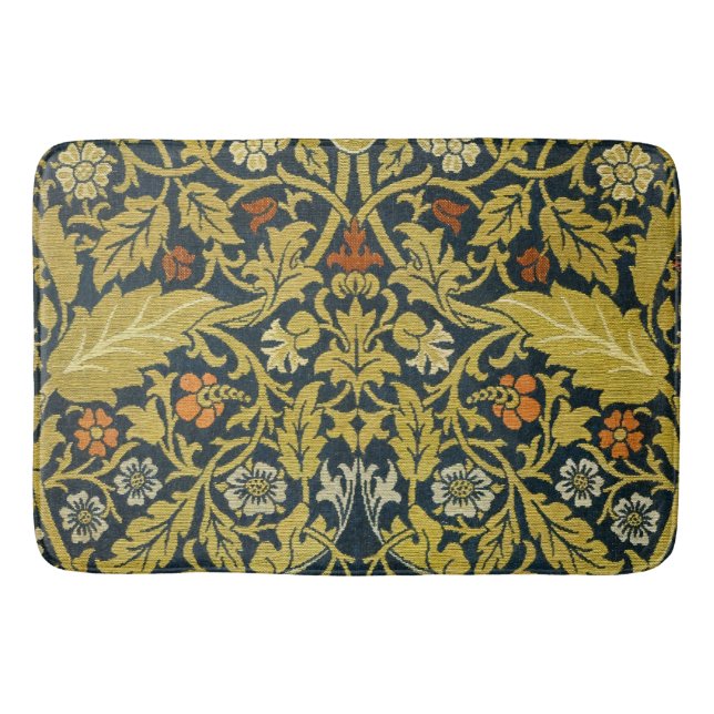 De Bain Morris Acanthus Feuille Twining Stem Flowers Tapis (Devant)
