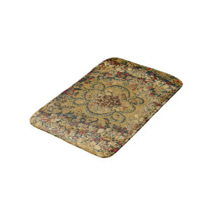 De Bain Motif Vintage coloré en tapis floral