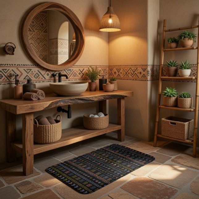 De Bain Tapis d'art populaire scandinave (Créateur téléchargé)