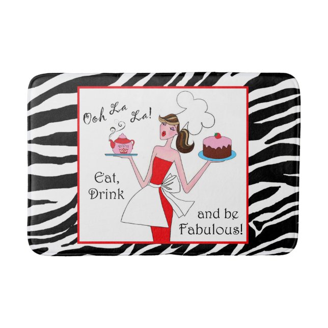 De Bain Tapis DIVA "Mangez, Buvez & Soyez Fabuleux" (Devant)