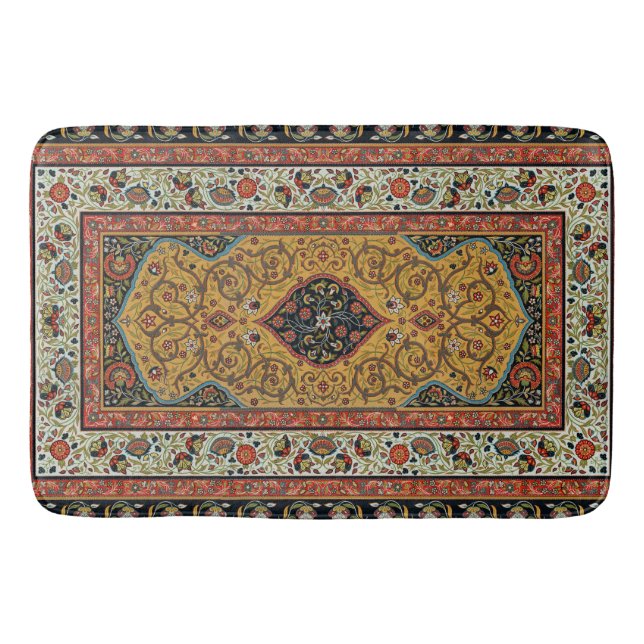 De Bain Tapis Élegant Tapisserie Perse Antique Riche (Devant)