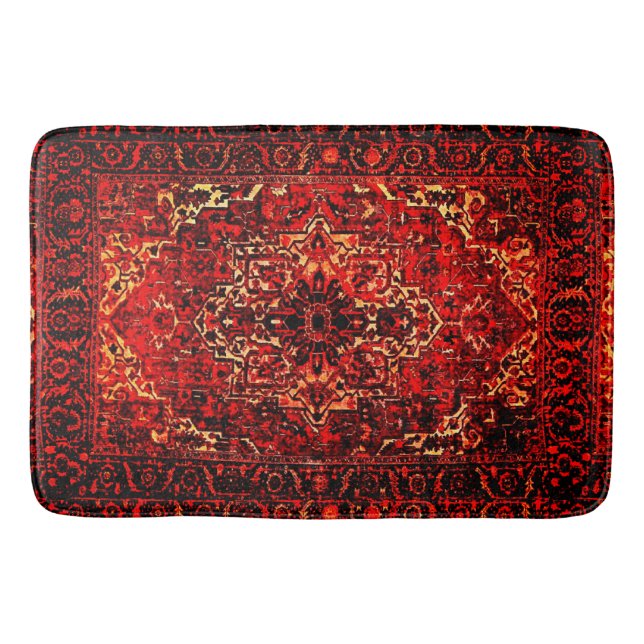 De Bain Tapis oriental - design audacieux dans des couleur (Devant)