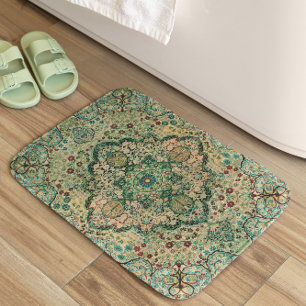 De Bain Tapis persan coloré