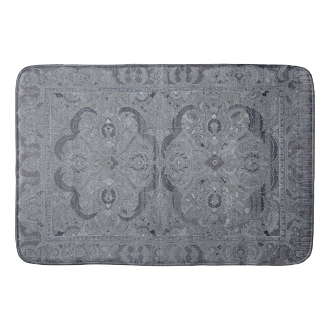 De Bain Tapis Persique antique Tapis gris chaume (Devant)