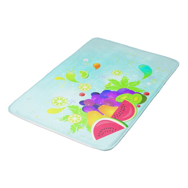 De Bain Watermellon Mélange Fruit Cuisine Tapis Mat Décor  (Angle)