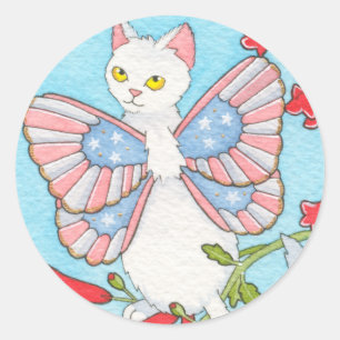 De bannière étoilée autocollants catterfly