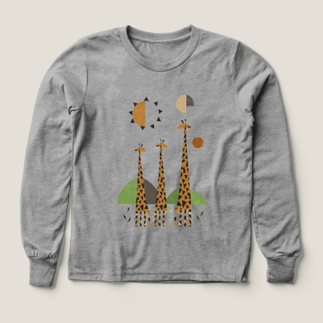 De belles girafes dans les bois (Motif recto)