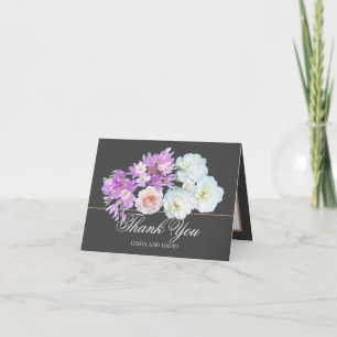 De belles roses et des crocus élégants Merci