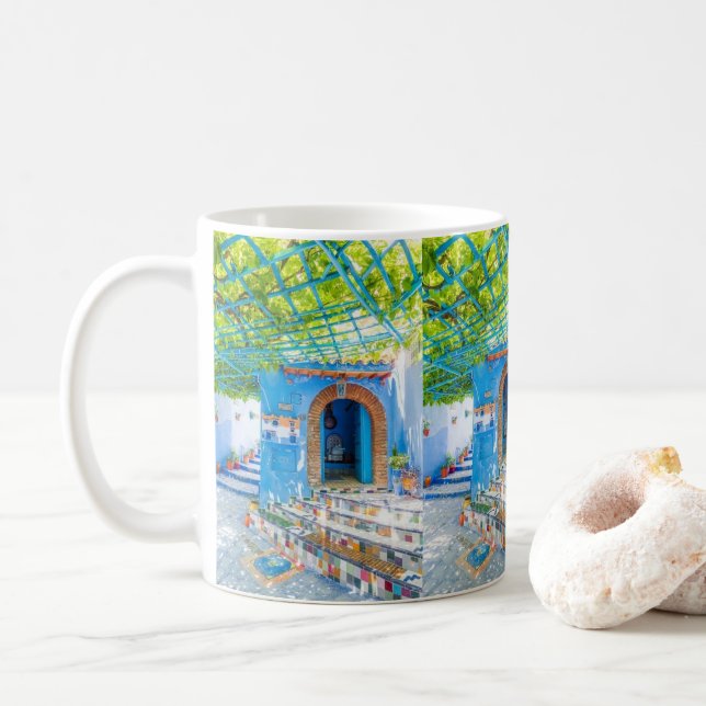 de belles tasses marocaines avec marakech coloré (Avec donut)