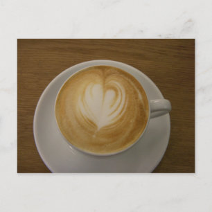 De Café Avec Carte Postale Amour