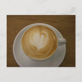 De Café Avec Carte Postale Amour