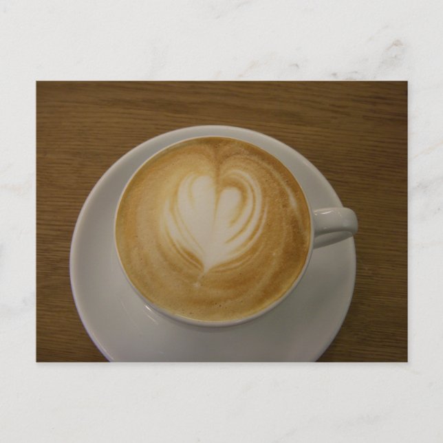 De Café Avec Carte Postale Amour (Devant)