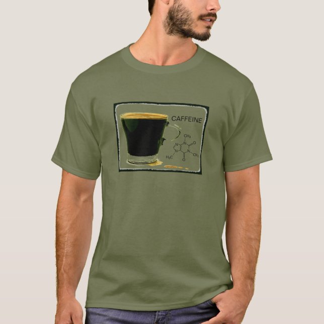 De caféine T-shirt trop (Devant)
