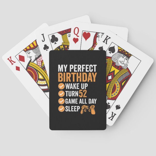 De Cartes 52e Tourner 52 Mon Jeu d'Anniversaire Parfait (dos)