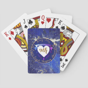 De Cartes 9e anniversaire Mariage Lapis Lazuli Couleur Jeu