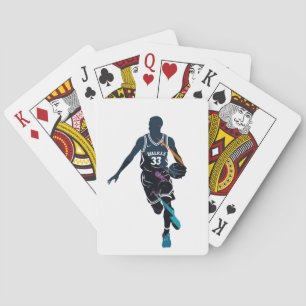 De Cartes Basketball Jeu Sport Challenge Style Silhouette