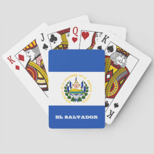 De Cartes El Salvador Jeu Drapeau, El Salvador Jouer des car