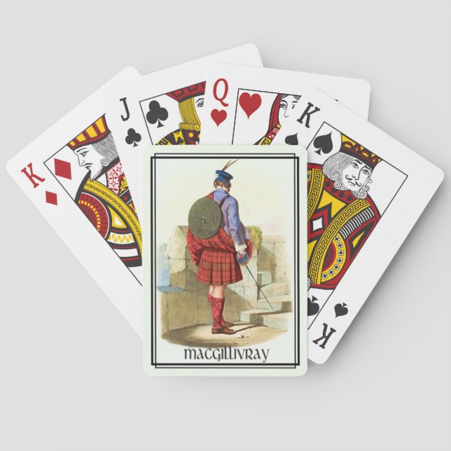 De Cartes Jeu classique du clan MacGillivray d'Écosse (dos)