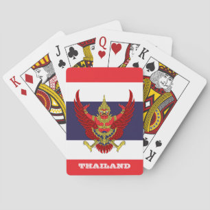 De Cartes Jeu du Drapeau Thaïlandais, Thaïlande Jouer des ca