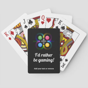 De Cartes Jeu vidéo amusant : Je préfère jouer, texto,
