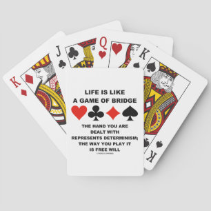 De Cartes La Vie Est Comme Le Jeu Du Pont Déterministe Libre