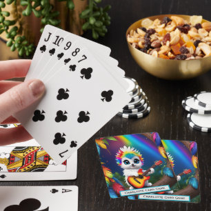 De Cartes Rainbow Owl Joue Guitare Monogram Go Fish Jeu