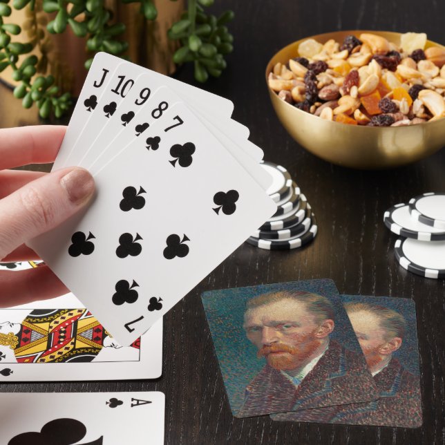 De Cartes Vincent Van Gogh Autoportrait Famille Poker Jeu (In Situ)