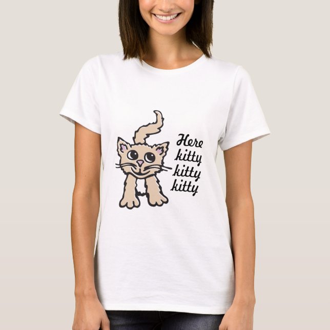 De chaton de chat T-shirt de graphique de minou de (Devant)