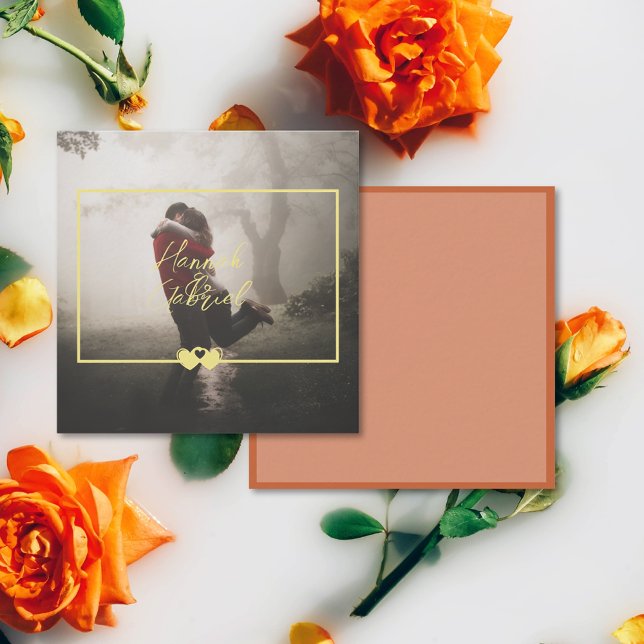 De Correspondance Ajouter une carte photo à note plat (Add Photo Flat Note Card (front and back))